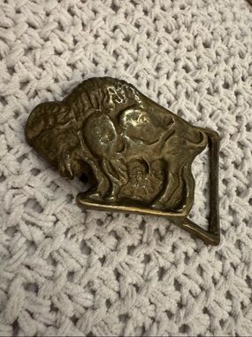 Vintage 1970’s Trinity Brass Buffalo Belt Buckle